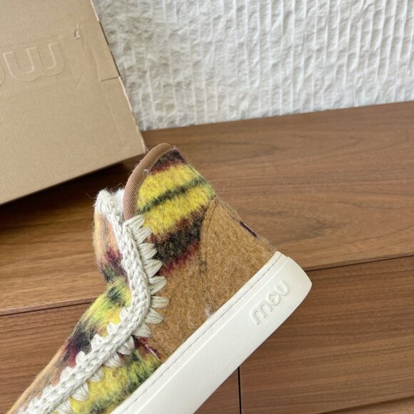 Mou Yellow-Brown Colorway Eskimo Series Snow Boots - Picture 6 of 9